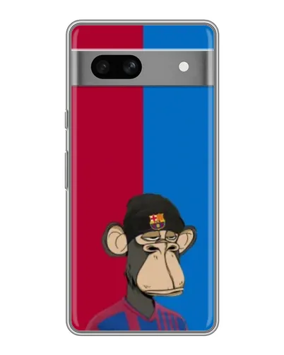 Чохол для Google Pixel 7A з картинкою «Bored Ape — фанат Барси»