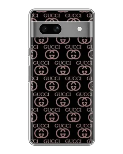 Чехол для Google Pixel 7A с картинкой «Классическая монограмма Gucci»