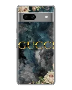 Чехол для Google Pixel 7A с картинкой «Абстрактные цветы Gucci»