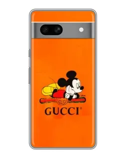Чохол для Google Pixel 7A з картинкою «Міккі Маус Gucci — помаранч»