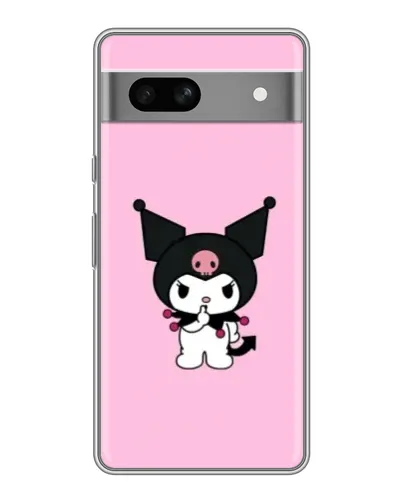 Чохол для Google Pixel 7A з картинкою «Kuromi — рожева ніжність»