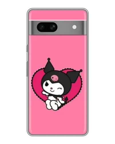 Чохол для Google Pixel 7A з картинкою «Kuromi — любов у серці»