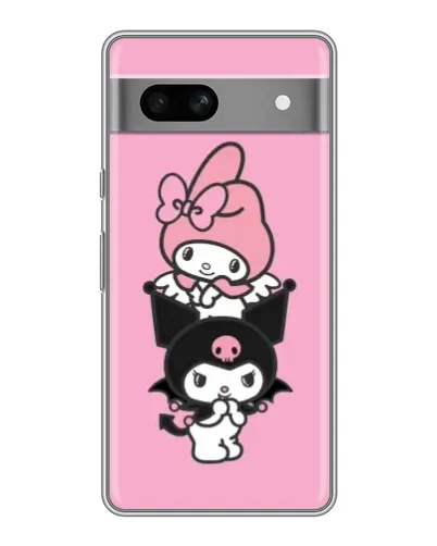 Чохол для Google Pixel 7A з картинкою «My Melody та Kuromi»