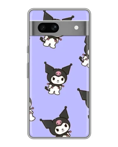 Чохол для Google Pixel 7A з картинкою «Паттерн з Kuromi»