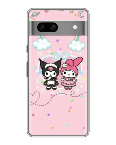 Чохол для Google Pixel 7A з картинкою «My Melody та Kuromi»