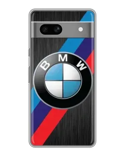 Чехол для Google Pixel 7A с картинкой «BMW M-stripes стиль»