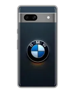 Чехол для Google Pixel 7A с картинкой «Логотип BMW — минимализм»