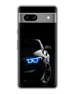 Чехол для Google Pixel 7A с картинкой «BMW — ночной взгляд»