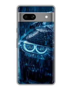 Чехол для Google Pixel 7A с картинкой «BMW под дождем»