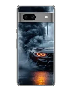 Чехол для Google Pixel 7A с картинкой «BMW M-Power — абстракция»