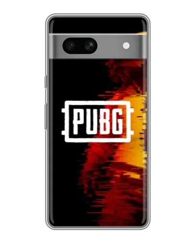 Чехол для Google Pixel 7A с картинкой «Яркий логотип PUBG»
