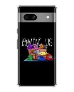 Чохол для Google Pixel 7A з картинкою «Логотип Among Us»