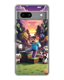 Чохол для Google Pixel 7A з картинкою «Стів на фермі»
