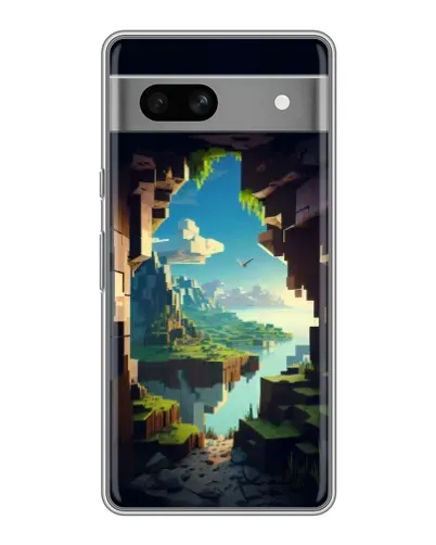 Чехол для Google Pixel 7A с картинкой «Вид из пещеры»