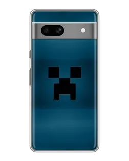 Чехол для Google Pixel 7A с картинкой «Крипер текстура»