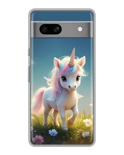 Чохол для Google Pixel 7A з картинкою «Єдиноріг на галявині»