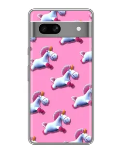 Чохол для Google Pixel 7A з картинкою «Єдинороги на рожевому»