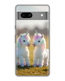 Чохол для Google Pixel 7A з картинкою «Пара єдинорогів»
