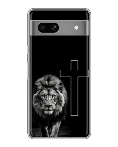 Чохол для Google Pixel 7A з картинкою «Лев та Хрест»