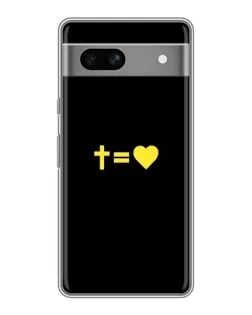 Чохол для Google Pixel 7A з картинкою «Серце та Хрест»