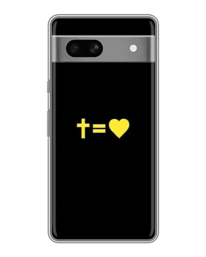 Чохол для Google Pixel 7A з картинкою «Серце та Хрест»