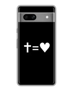 Чохол для Google Pixel 7A з картинкою «Хрест та Серце»