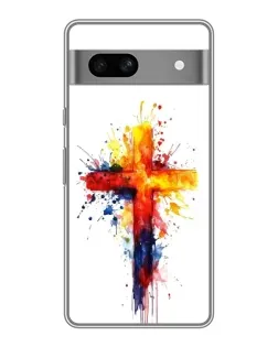Чохол для Google Pixel 7A з картинкою «Акварельний хрест»