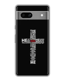 Чехол для Google Pixel 7A с картинкой «Текстовый крест»