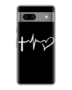 Чехол для Google Pixel 7A с картинкой «Пульс веры»