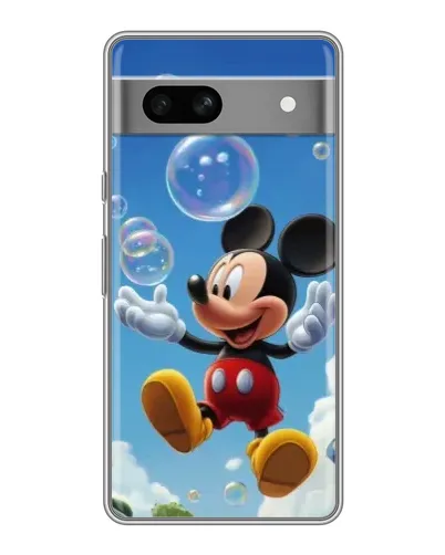 Чохол для Google Pixel 7A з картинкою «Mickey та мильні бульбашки»