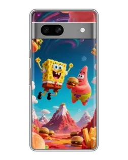Чохол для Google Pixel 7A з картинкою «Космічний фастфуд»