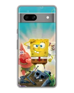 Чохол для Google Pixel 7A з картинкою «Спанч Боб переможець»