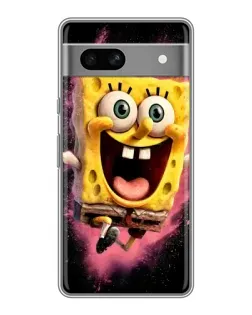 Чохол для Google Pixel 7A з картинкою «Вибуховий Спанч Боб»