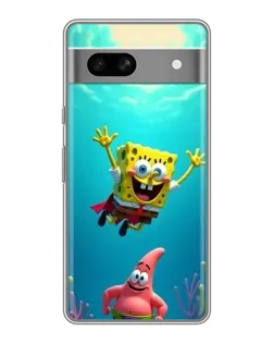 Чохол для Google Pixel 7A з картинкою «Спанч Боб під водою»
