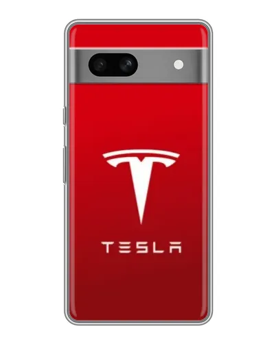 Чехол для Google Pixel 7A с картинкой «Tesla Red Classic»
