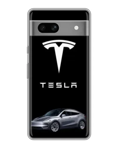 Чехол для Google Pixel 7A с картинкой «Tesla Model Y»