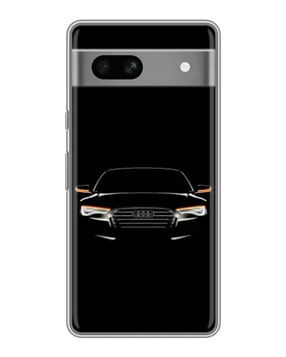 Чехол для Google Pixel 7A с картинкой «Audi — ночной контур»
