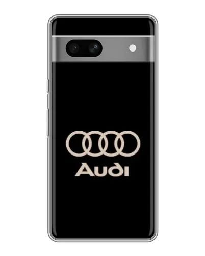 Чехол для Google Pixel 7A с картинкой «Audi — золотой логотип»