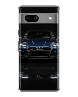 Чехол для Google Pixel 7A с картинкой «Audi — ночное отражение»