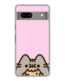 Чохол для Google Pixel 7A з картинкою «Pusheen та печиво»