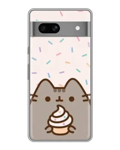 Чохол для Google Pixel 7A з картинкою «Пушин з кексом»