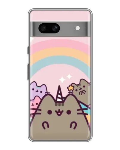 Чохол для Google Pixel 7A з картинкою «Єдиноріг Pusheen»