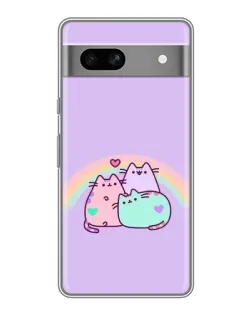 Чохол для Google Pixel 7A з картинкою «Веселкові Пушини»