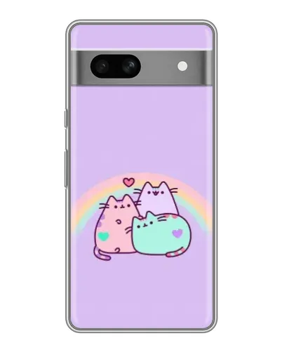 Чохол для Google Pixel 7A з картинкою «Веселкові Пушини»