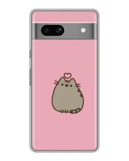 Чохол для Google Pixel 7A з картинкою «Pusheen серце»