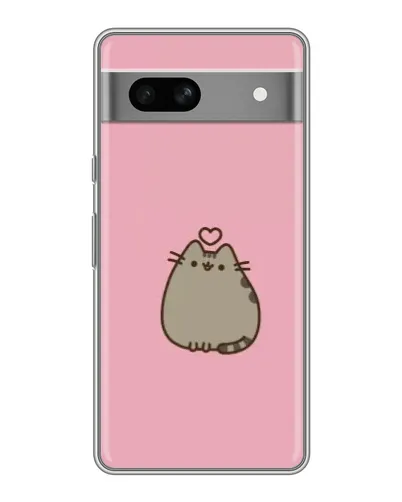 Чохол для Google Pixel 7A з картинкою «Pusheen серце»
