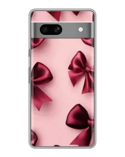 Чехол для Google Pixel 7A с картинкой «Бордовый атлас»