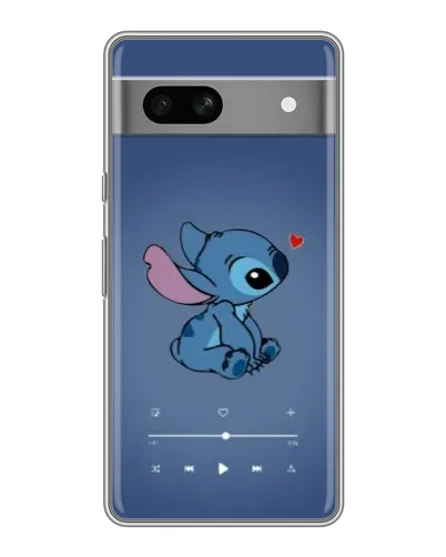 Чехол для Google Pixel 7A с картинкой «Музыкальный Stitch»