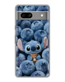 Чехол для Google Pixel 7A с картинкой «Стич и голубика»