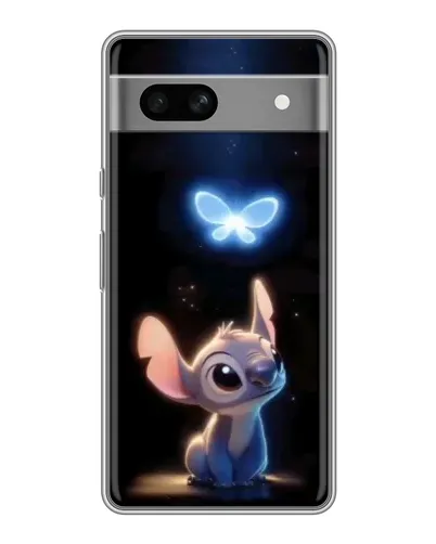 Чехол для Google Pixel 7A с картинкой «Сияющий Стич»